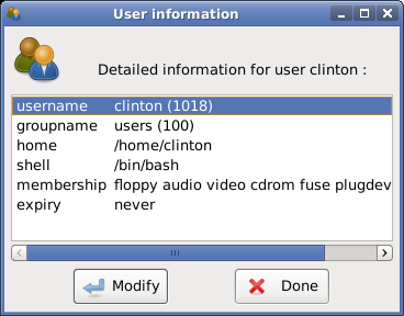 User Information Summary